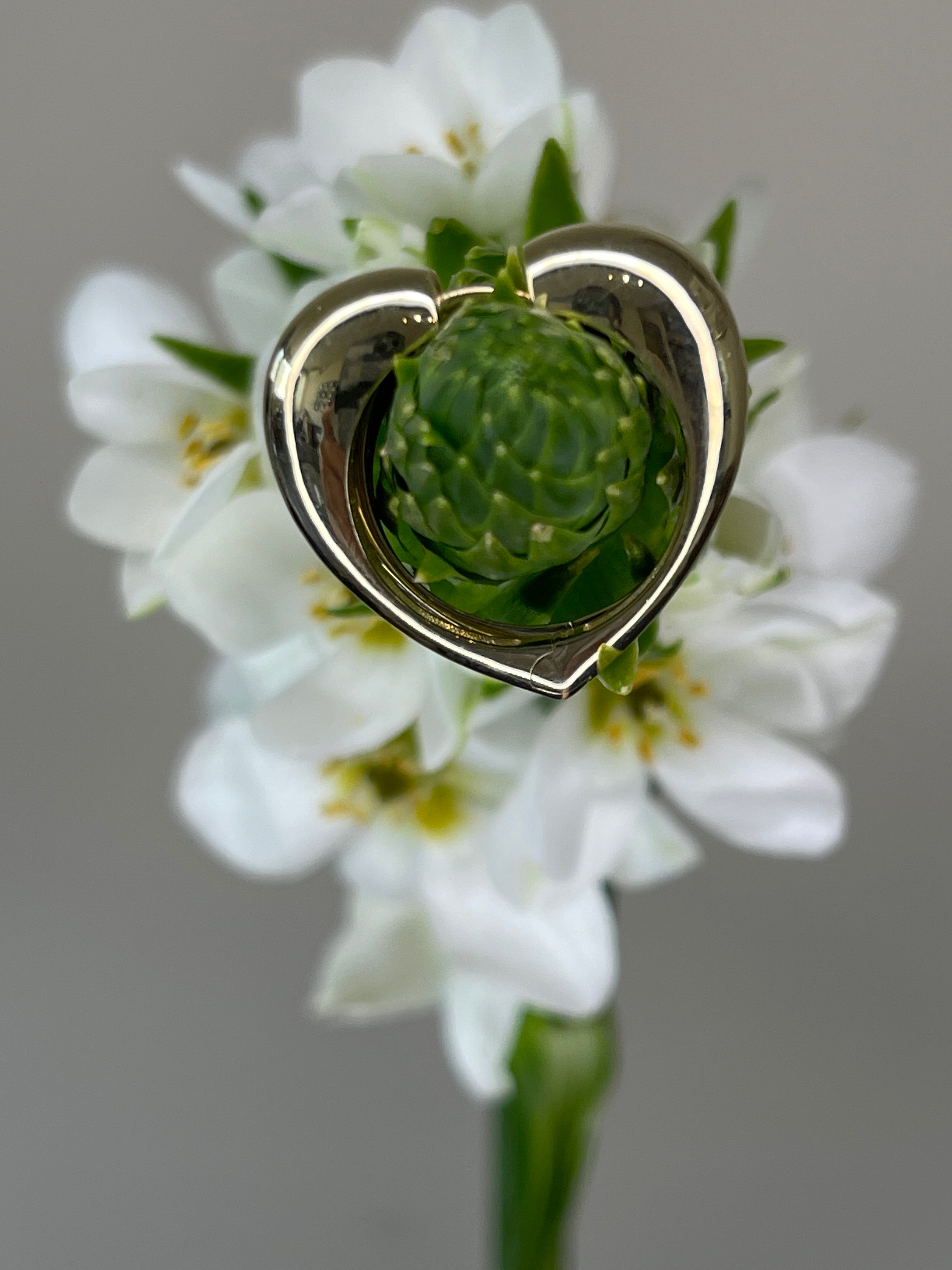 עגילי לב חלקים Éternal Heart Hoops