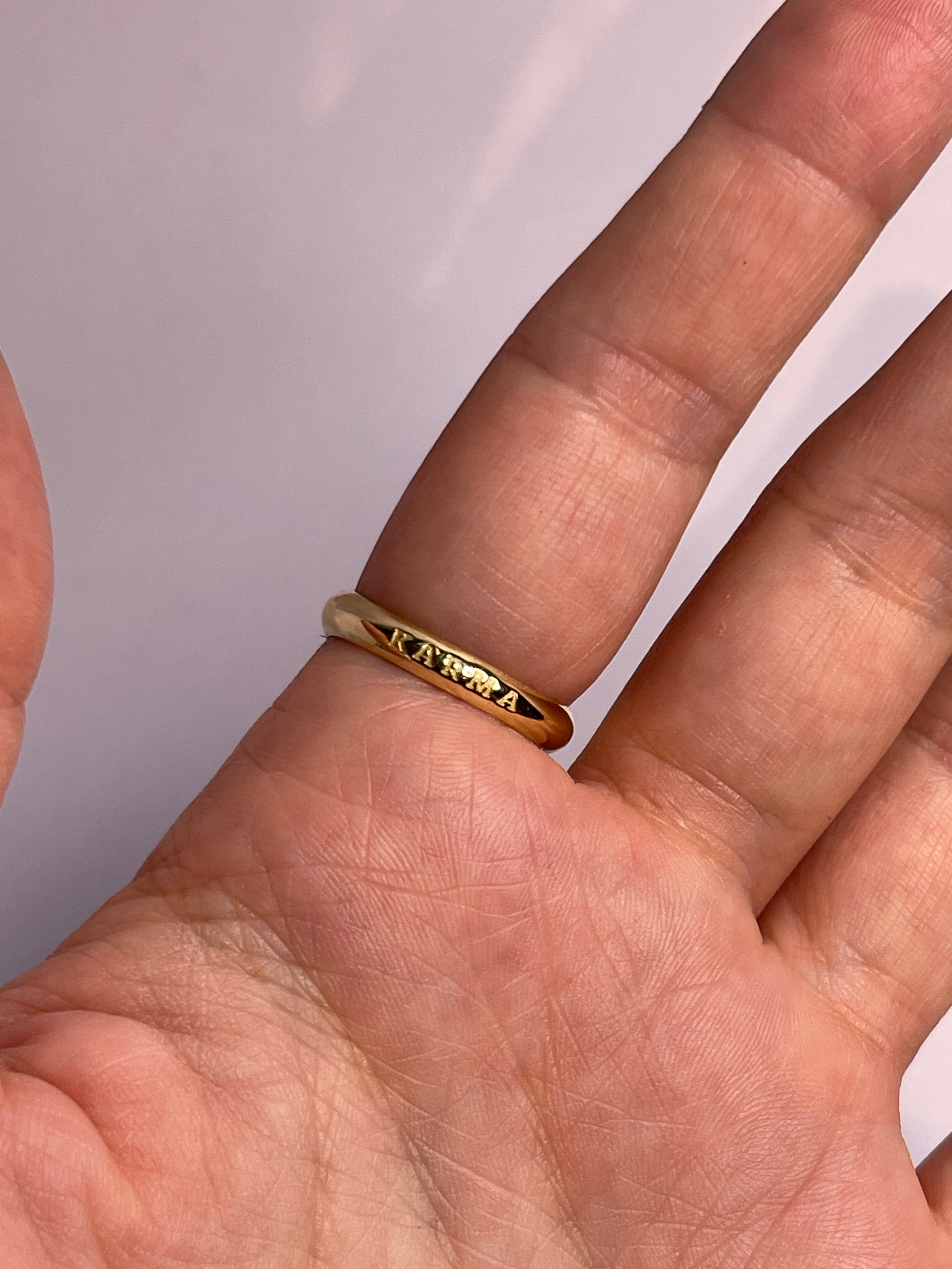 טבעת חותם קמע קארמה