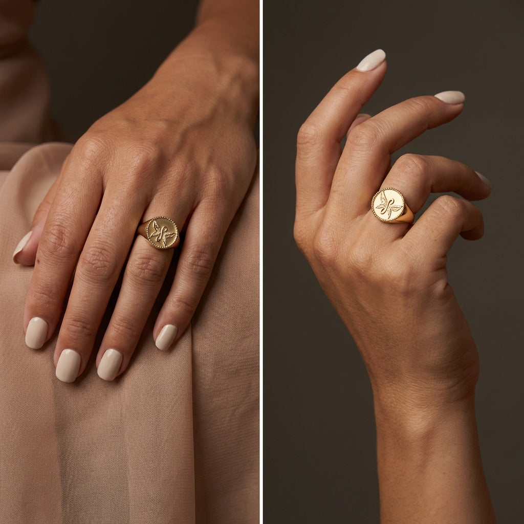 טבעת חותם קמע קארמה