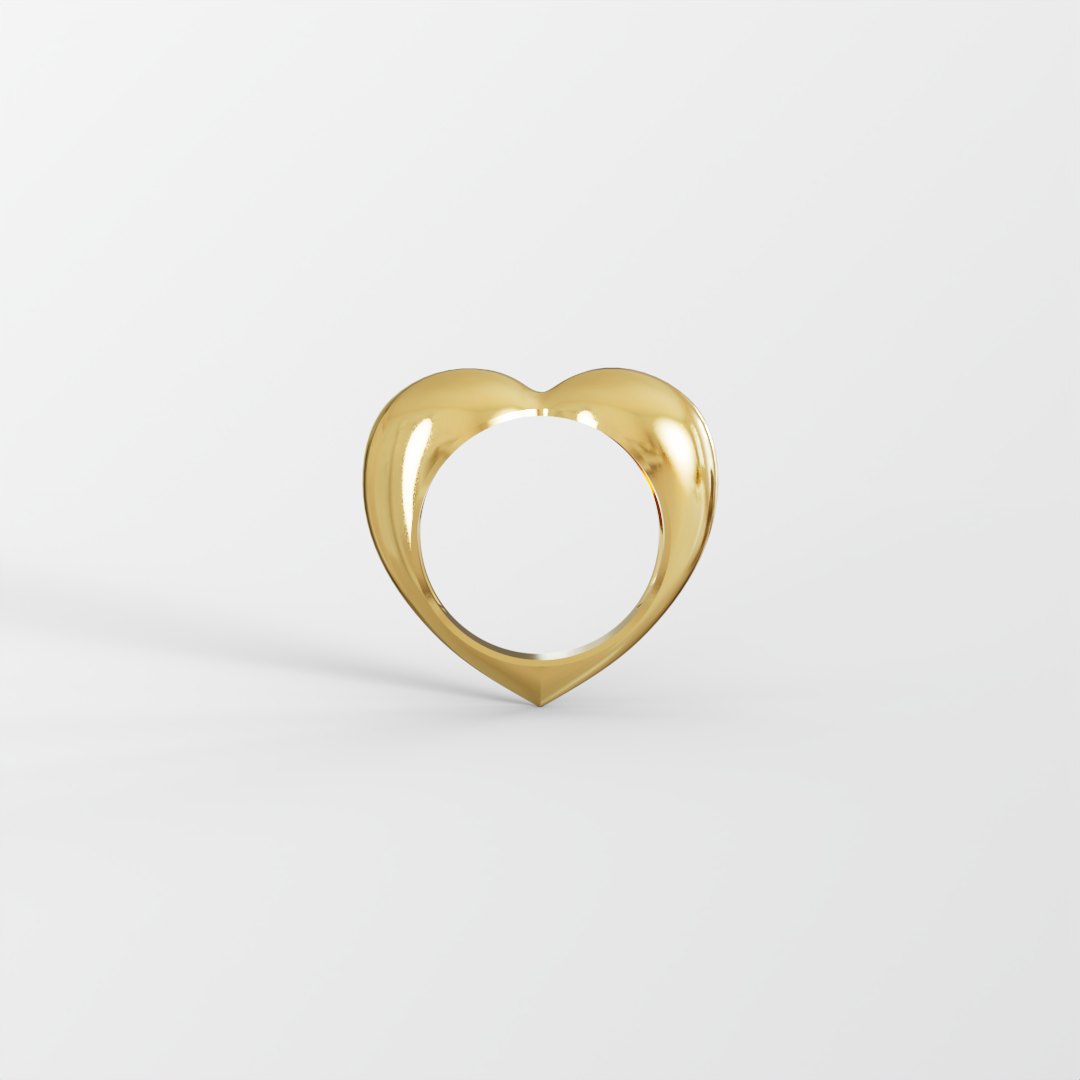 טבעת לב חלקה Éternal Heart