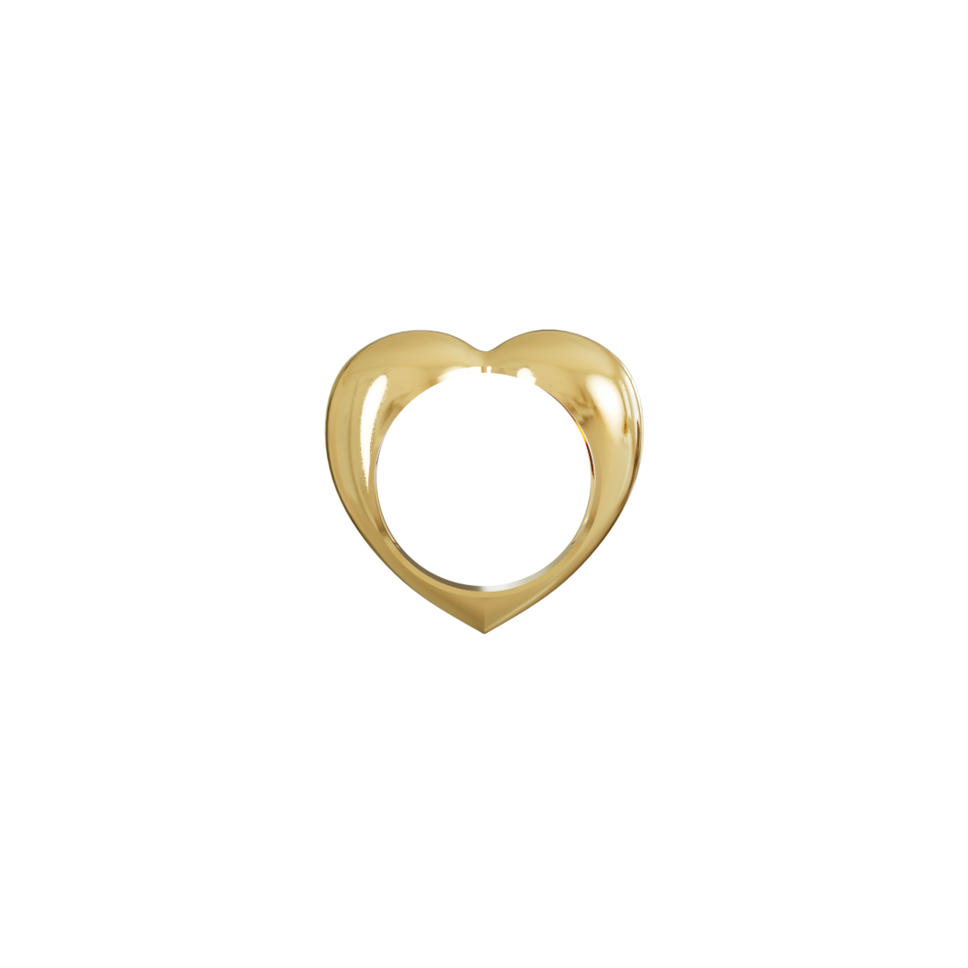 טבעת לב חלקה Éternal Heart