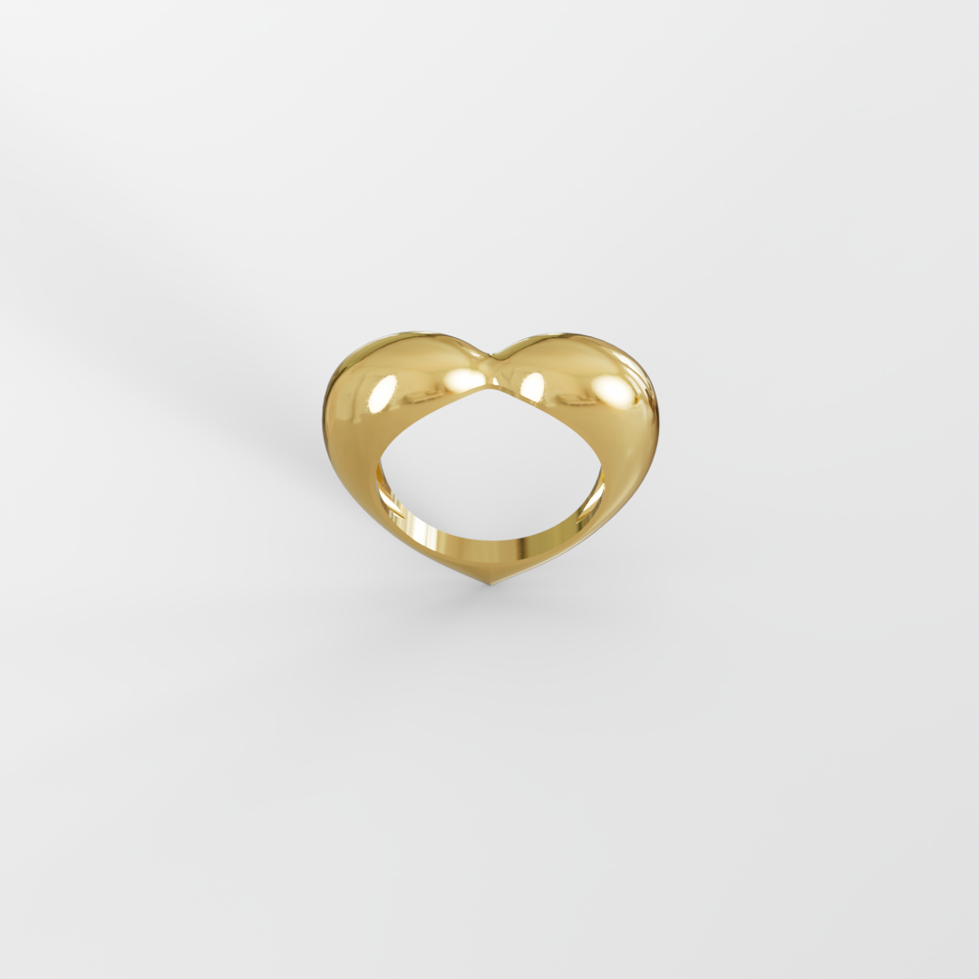 טבעת לב חלקה Éternal Heart