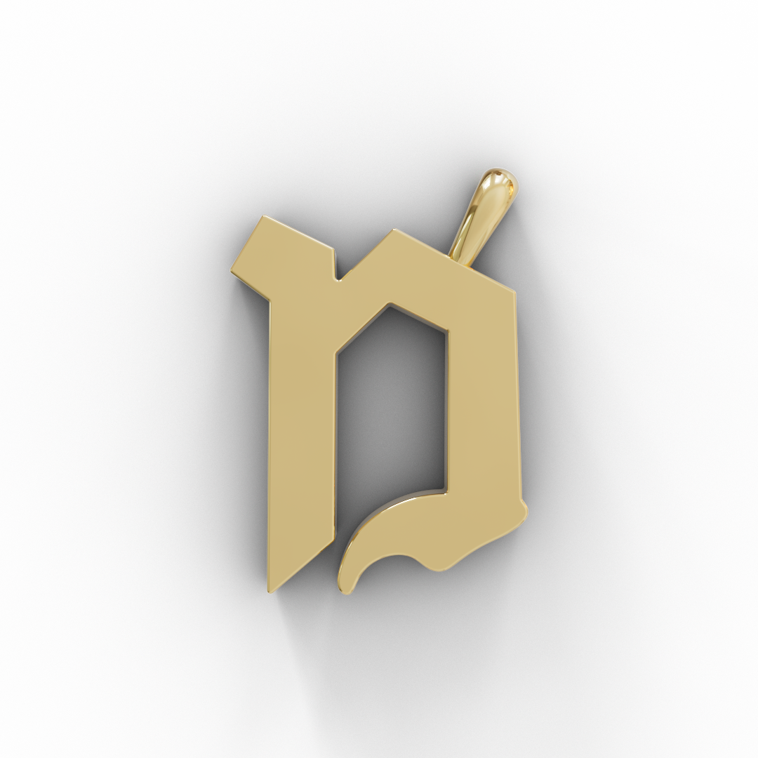 צמיד שם עברי - אותיות קטנות חלקות