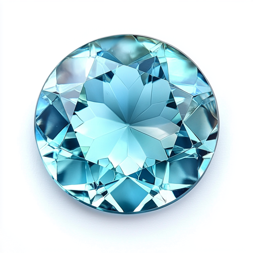 קמע מזל דגים עם שיבוץ סוליטר של אבן המזל