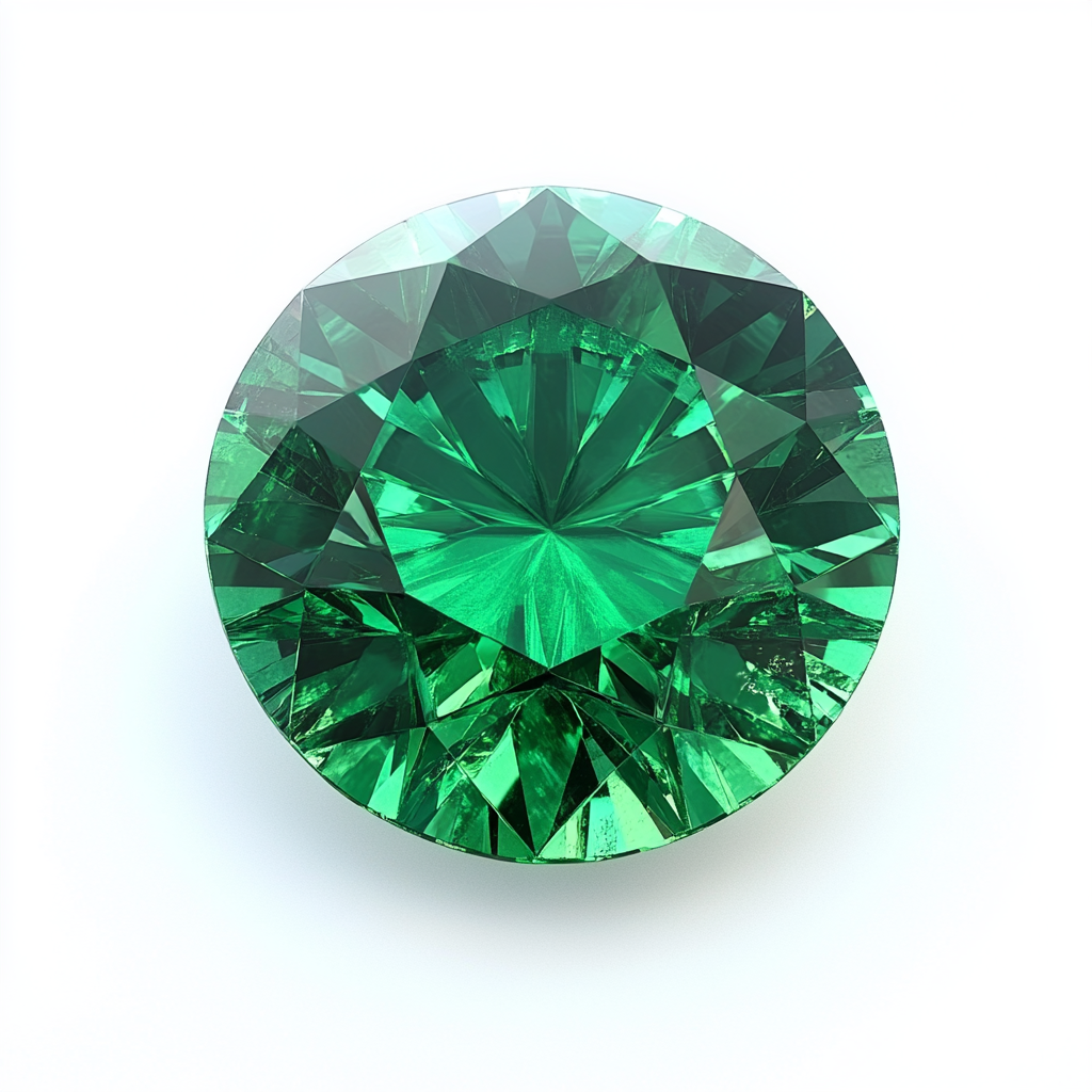 קמע מזל שור עם שיבוץ סוליטר של אבן המזל