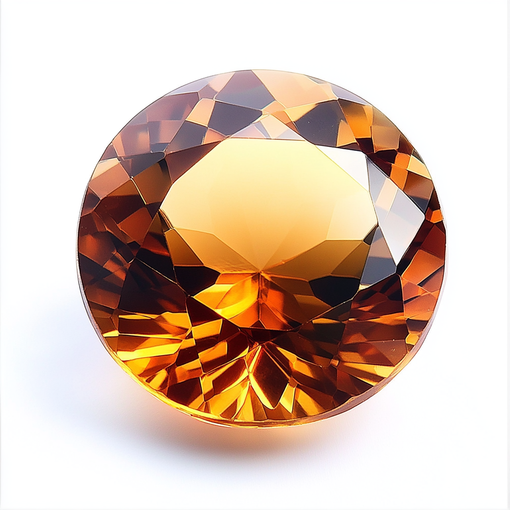 קמע מזל עקרב עם שיבוץ סוליטר של אבן המזל