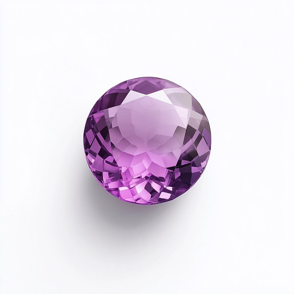 קמע מזל דלי עם שיבוץ סוליטר של אבן המזל