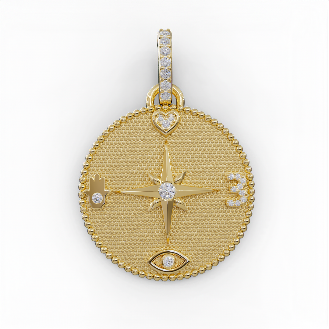 צמיד קמע מצפן פנימי